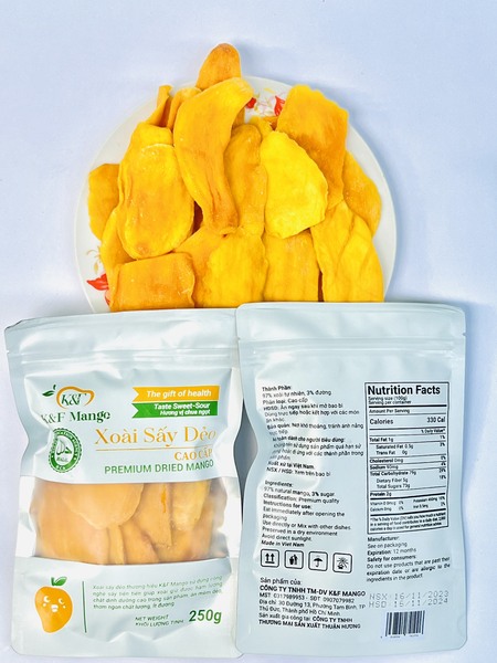 Xoài sấy dẻo - Xoài Sấy Dẻo K&F Mango - Công Ty TNHH Thương Mại - Dịch Vụ K&F Mango